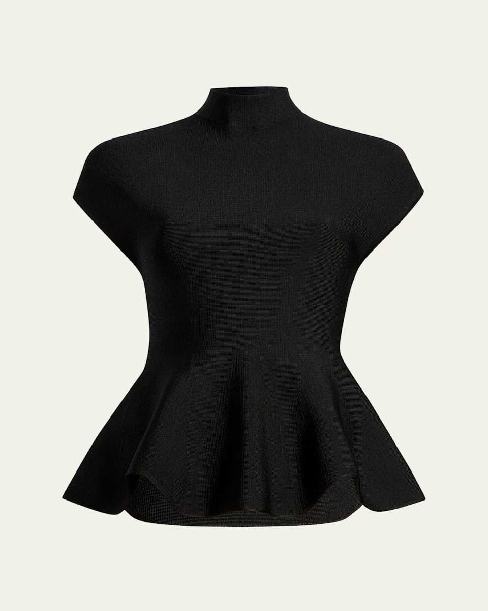 Andra Knit Peplum Top